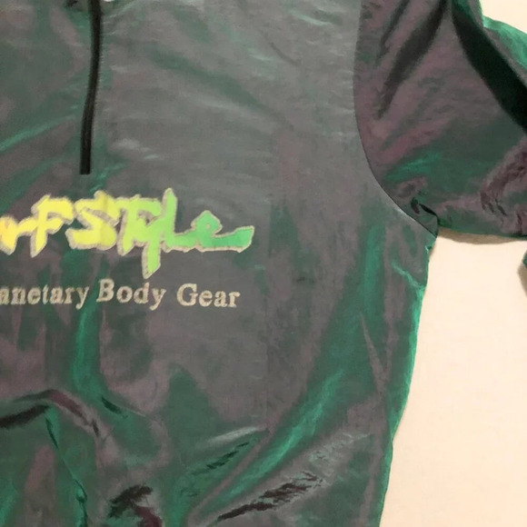 Vintage Surf  Style Body Gear Windbreaker Jacket Iridescent Retro One Size - Picture 8 of 16